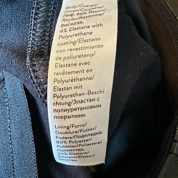 Spanx Leather Like Ankle Skinny Pants Black Stretch with tummy control Size 1X - Picture 9 of 9